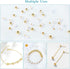 DECYOOL 1800Pcs Jewelry Making Kit - 1500Pcs Gold Round Spacer Smooth Loose Ball Beads, 150Pcs Alphabet, 150Pcs White Pearls and 2 Rolls Elastic S...