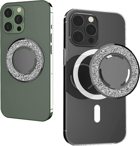 Glitter Compatible with Magsafe Socket Base Removable and Wireless Charging Compatible ?Base Only? Works with Socket Grip, Phone Ring Holder Compa...