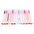 60 Pcs Pink Lash Disposable Mascara Brushes Diamond Eyelash Spoolies Makeup Brush Mascara Wand in Sanitary Tube Lash Supplies...