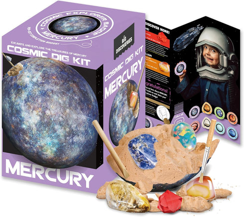 Cosmic Dig Kit by Big Discoveries - Explore The Planets of The Solar System with Gem & Fossil Excavation Kits for Kids | STEM Toy Science Dig Kits...