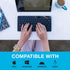 JLab Go Wireless Keyboard, Black, Connect Via Bluetooth or USB Wireless Dongle, Multi-Device Ultra-Compact for a Minimalist or Portable Set-Up (1 ...