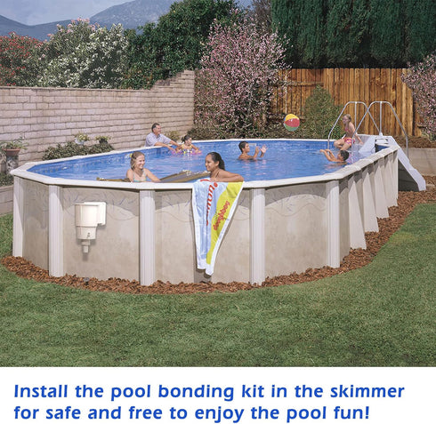 Pool Bonding Kits for Above Ground Pools, BWB680AG Mechanical Connectors Ensure in Direct Contact, Compatible with Most Skimmers...