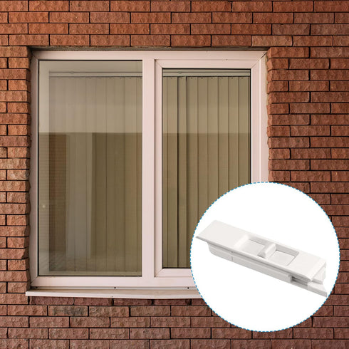 Tilt Latch Pairs White Plastic Construction Snap-In Latch Pairs Spring Loaded Sliding Window Tilt Latch for Home Window Accessories (8)...