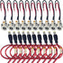 Lsgoodcare 20Pcs 5.5 x 2.1 MM DC Power Jack Socket Dc099 30V Threaded Female Mount Connector Adapter with Cable & 5.5mm x 2.1mm 12V Pure Copper Ma...