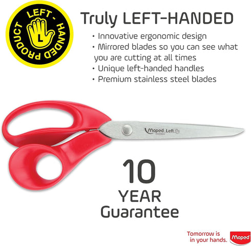Maped - Expert Left-Handed 8.25 Inch Scissors - Multipurpose - Left Handed...