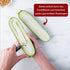 triangle Fruit and Vegetable Corer - Ultra-Sharp Stainless Steel with Two Cutting Widths - Removes Cores & Seeds - Dishwasher Safe...