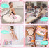 2 Pcs Chenille Letter Clear Zipper Pouch for Travel Dance Gifts Clear Dance Makeup Bag Waterproof Cosmetic Pouch Clear Snack Bags Multipurpose Cos...
