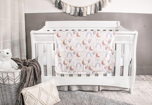 Top Tots Deluxe Minky Baby Blanket - Moon Bears, 40 x 29 Inch White...