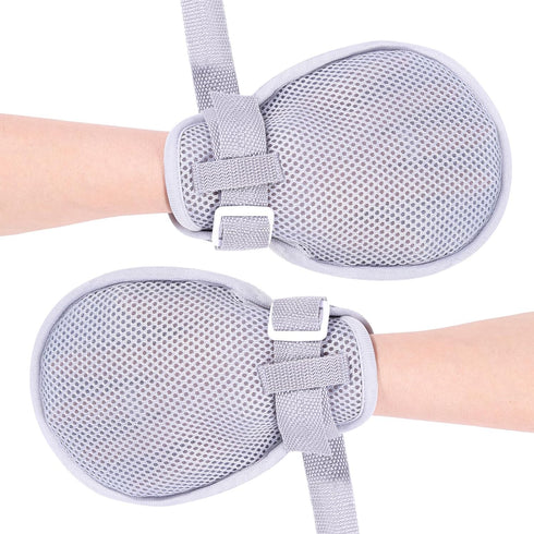 Restraint Gloves - 2Pcs, Hand Protective Gloves for Dementia Child,Control Mitts Safety Hand Glove, Restraint Mitts(Small)...