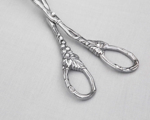 Arthur Court Designs Grape Pattern Heavy Duty Aluminum Serving Tongs, Polished Salad Servers, Buffet Party Catering Serving, Durable Salad Servers...