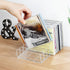 Vowcarol CD Holder 2 Pack, Clear Acrylic CD Organizers, CD Display Rack Holds up to 14 Standard CD Cases for Media Shelf Storage and Organization...