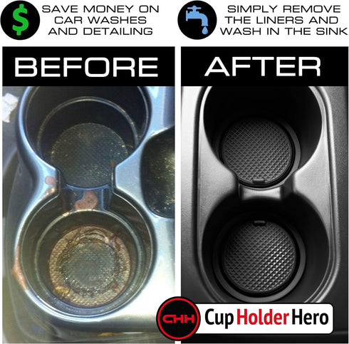 CupHolderHero Fits Subaru Forester 2014-2018 Accessories - Premium Custom Non-Slip Anti-Dust Cup Holder Inserts, Center Console Liners, Door Pocke...
