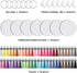 Duufin 200 Pieces Sublimation Keychain Blanks Tassels Set Heat Transfer Blank Keychain Tassels with Key Rings MDF Blank Board Round Keychain Blank...
