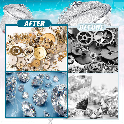 6 Pcs Ultrasonic Watch Parts Cleaner Baskets Stainless Steel Jewelry Steam Cleaner Ultrasonic Parts Cleaner Basket Mesh Ball Cleaning Small Holder...