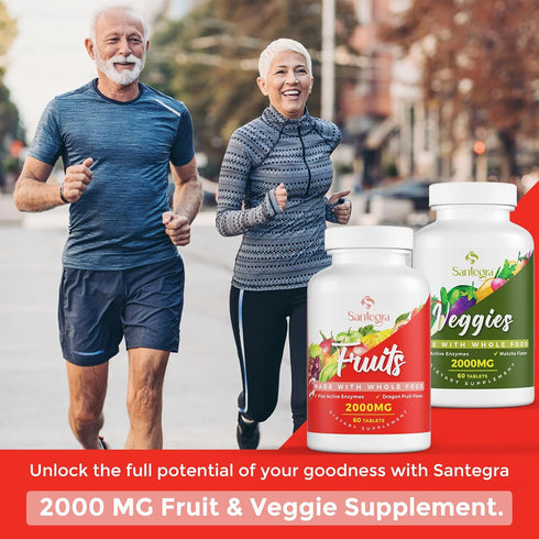 2000 MG Fruits and Vegetables Supplements, Natural Balance Over 35+ Fruits and Vegetables, 100% Whole Food Superfoods Fruit and Veggies Supplement...