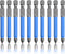 10 Pcs Magnetic Phillips Screwdriver Bit Set 2.56 inch Long, PH2 Phillips Bits Set, Non-Slip Cross Head Electric Screwdriver Bits Set 1/4" Hex Sha...