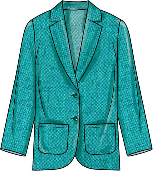 Simplicity Easy to Make Children's, Teens' and Adults' Oversized Button-Front Blazers Shorts Sewing Pattern Packet, Design Code S9930, Sizes XS - ...