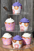 Donut Grow Up Doughnut Cupcake Wrappers for Kids birthday party supplies, two sweet celebrations, sprinkles. Set of 24 Reversible donut pattern to...