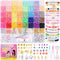 Funtopia Clay Beads Bracelet Making Kit, 40 Colors Polymer Clay Beads for Jewelry Making, 5300+ Pcs Heishi Beads Friendship Bracelet Kit with Alph...