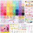 Funtopia Clay Beads Bracelet Making Kit, 40 Colors Polymer Clay Beads for Jewelry Making, 5300+ Pcs Heishi Beads Friendship Bracelet Kit with Alph...