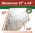Emergency Survival Mylar Thermal 2 Person Sleeping Bag - Accommodates 2 Adults - 64" X 87"- by Grizzly Gear...