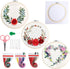 Creativease Embroidery DIY Starter Kit, 3pcs Set | Floral & Plant Designs for Adults and Kids Alike | with 20cm Bamboo Hoop, 28 * 29cm Cloth, and ...