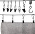 Stainless Steel S Hooks Curtain Clips, 50 Pack Hanging Party Lights Clips Hangers Gutter Photo, Art Craft Display, 2.4 Inch Long, Black...