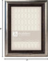 Malden International Designs Classic Mouldings Brentwood Bronze Wave Inner with Outer Picture Frame, 5x7, Silver...