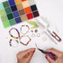 EuTengHao 14400pcs Glass Seed Beads Small Craft Beads for DIY Bracelet Necklaces Crafting Jewelry Making Supplies with Two 0.5mm Clear Bracelet St...
