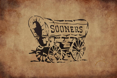 Ok Lahoma Soo ners Custom Stencil, Reusable & Sturdy, 11" x 8.5", Ideal for Fan Art, Crafts & Decorations...