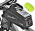 Bike Phone Holder Bag - Waterproof Hard Case Large Capacity Top Tube Front Frame Bicycle Pouch Cycling Mount, Bike Accessories, TPU Touch-Screen &...