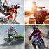 Dirt Bike & Motocross Goggles - Anti UV, Dustproof & Fog Resistant, Bendable, Color Lens (Black)...