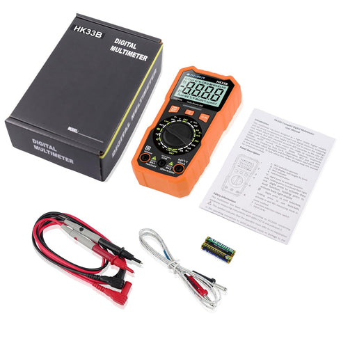 Multimeter Tester 2000 Counts Digital Multimeter with DC AC Voltmeter and Ohm Volt Amp Meter, Tests Live Wire, Continuity, Temperature, Diode Meas...