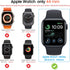 Suoman 3 in 1 Case for Apple Watch Series 6/5/4 44mm Waterproof Privacy Screen Protector, Tempered Glass Cover Front + Back Bumper 360°Protection ...