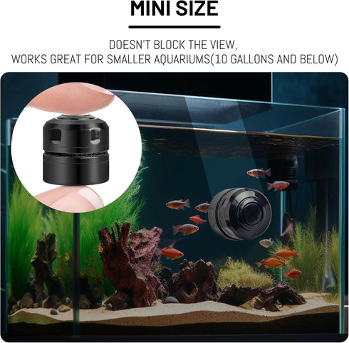 Magnetic Fish Tank Cleaner, Mini Algae Scraper for Glass Aquariums, Fish Aquarium Accessories...
