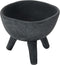 Creative Co-Op Boho Terracotta Footed Planter, Matte Black...