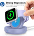 Portable Magnetic Charging Dock for Apple Watch, Wireless Fast Watch Charger Stand with Charging Cable, Support Nightstand Mode, Compatible with A...