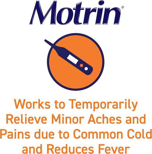 Motrin IB, Ibuprofen 200mg Tablets for Fever, Muscle Aches, Headache & Back Pain Relief, 100 ct....