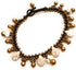 Infinityee888 Howlite Anklet Drop Handmade Brass Bead Bell Ankle Bracelet for women KAN-H01...