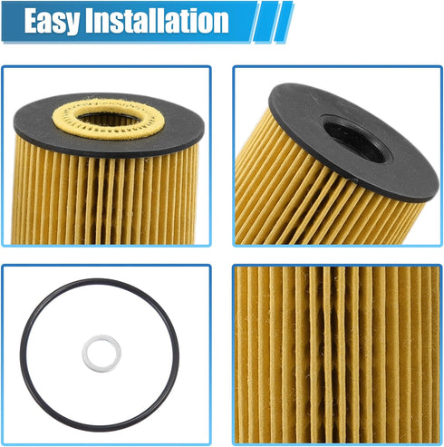 X AUTOHAUX Engine Oil Filter No.A1041800109/A1041840825/A1041840325 for Mercedes-Benz W124 W210 A124 C124 S124...