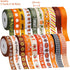 Fall Ribbons 3/8 Inch x 100Yards (20 Rolls x 5Yards), Fall Grosgrain Ribbons for Gift Wrapping, Thanksgiving Pumpkin Ribbons for Crafts Bows Fall ...