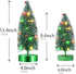Varmax Mini Christmas Tree with Lights Prelit Christmas Tree Tabletop Tree Bottle Brush Trees 9.4‘’, Green...