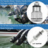 Lower Unit Gear Oil Pump for Standard Quart Bottles, Includes 3/8 inch Metal Swivel, 8mm and 10mm Adapters Fit Most Marine and Mercury Boat Outboa...