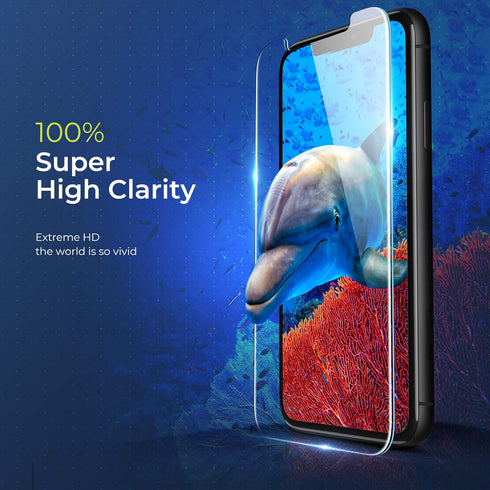 ORIbox Glass Screen Protector for iPhone 11 Pro and iPhone X/Xs, 3 Packs Anti-Scratch HD Tempered Glass Screen Protector...