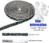 Hicarer 3 Yards Resin Rhinestone Ribbons for Wedding Self Adhesive Diamond Crystal Ribbon Roll Glitter Resin Diamond Belt Bling for Craft DIY Bag ...