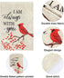 2 Pcs Cardinal Garden Flags Gifts Decor for Graves When Cardinal Appear Memorial Yard Flag I Am Always with You Cemetery Flag Bereavement Gift Out...