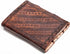 MONTEXOO Leather Bound Journal Sketch book with lock for Men Women Unlined Paper 200 Pages - Genuine Journals for Writing Handmade 6 x 8 inch Brow...
