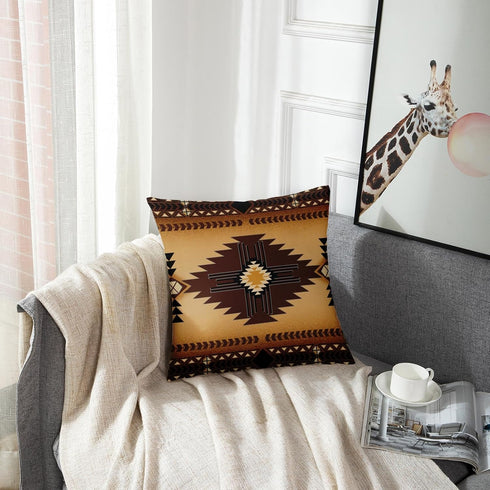 Emvency Throw Pillow Cover Santa Fe Creams South Western Decorative Pillow Case Home Decor Square 18 x 18 Inch Pillowcase...