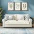 CHUN YI 2PC Stretch Couch Cushion Covers, Sofa Seat Slipcovers Suitable for Armchair Loveseat Sofa with Spandex Jacquard Fabric(2pc,Ivory White)...