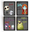 Silly Goose Gifts Character Themed Bathroom Wall Art Print Set - Even A Nightmare Will Brush Teeth Take A Bath Wash Hands- Funny Jack Bath Reminde...
